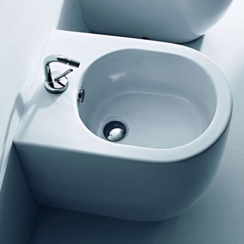 Биде напольное Kerasan Flo 312001*1 цвет белый