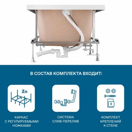 Монтажный комплект для ванны Santek Ламма 1WH501764