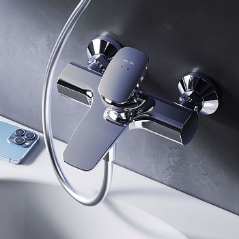 Смеситель для ванны и душа Am.Pm Spirit V2.0 F70A10000 настенный хром