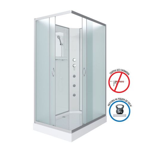 Душевая кабина Niagara Classic 432853QBKG 120х80 прямоугольная без крыши ориентация универсальная - фото 2