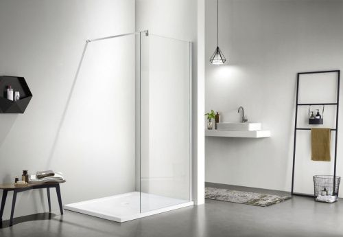 Душевая перегородка Azario CHICAGO AZ-NAR6310 1300 130х195 стекло прозрачное профиль серебро - фото 2