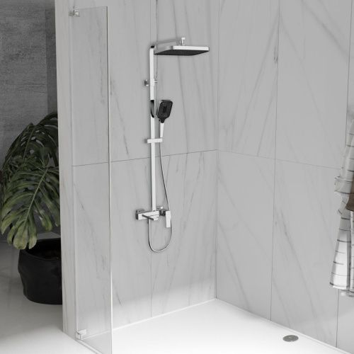 Душевая стойка Vincea Cube VSFS-4C12CH настенная цвет хром