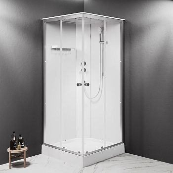 Душевая кабина Am.Pm X-Joy W94C-403-090MT 90х90 квадратная без крыши ориентация универсальная