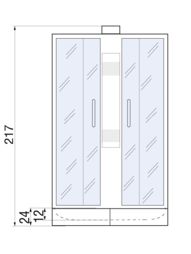 Душевая кабина River AMUR 10000001439 90х90 четверть круга с крышей ориентация универсальная - фото 2