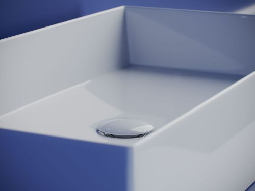 Раковина из сантехнического фарфора Ceramica Nova ELEMENT CN6071 70х40 накладная цвет белый без отверстий под смеситель - фото 5