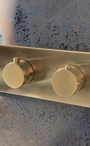 Душевая система Boheme Zodiac 133-2-MG встраиваемая в стену цвет золото - фото 2