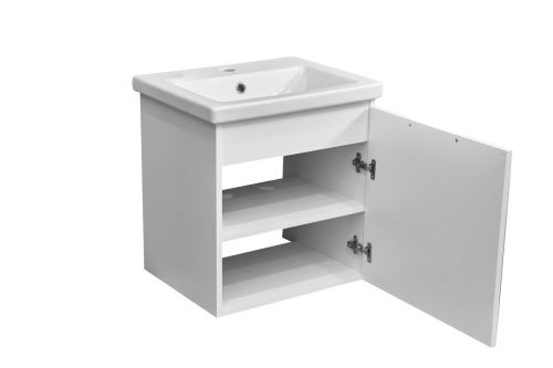 Тумба под раковину Stella Polar Норина SP-00000233 50х40 подвесная цвет белый - фото 4