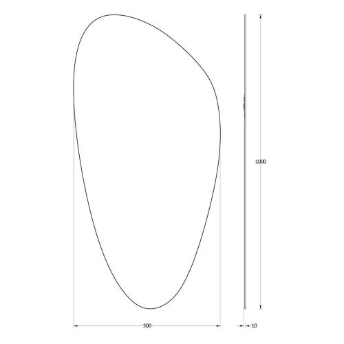 Зеркало Evoform Primary BY 0118 50х100 подвесное - фото 2