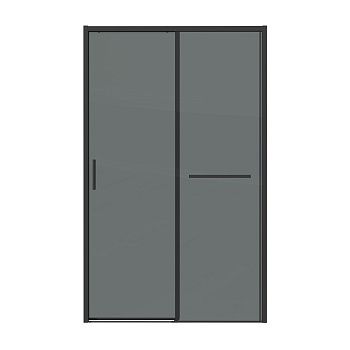 Душевая дверь Grossman Style 100.K33.05.130.21.10 130х195 стекло тонированное профиль черный