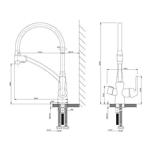 Смеситель для кухни LeMark Comfort LM3070C-White на мойку белый/хром - фото 2