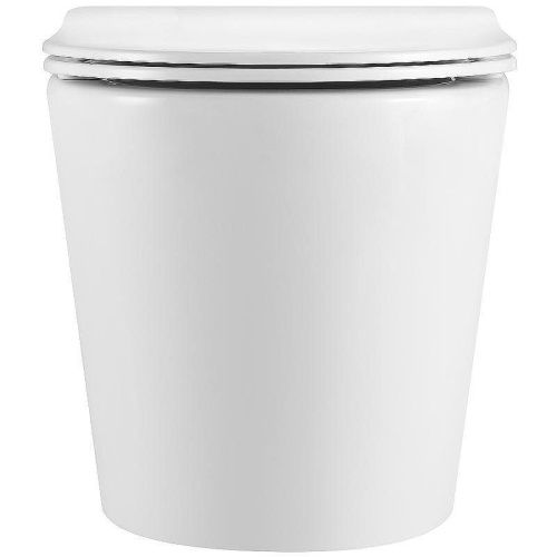 Унитаз подвесной Тритон Verso Щ0000057971 белый с сиденьем микролифт безободковый каскадный смыв - фото 3