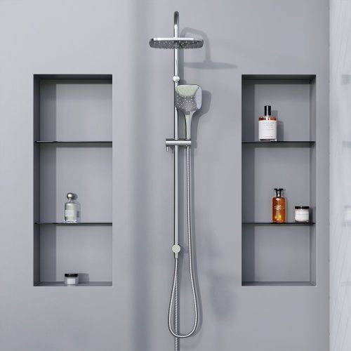 Душевая стойка Damixa Eclipse 931000000 настенная цвет хром/серый - фото 3