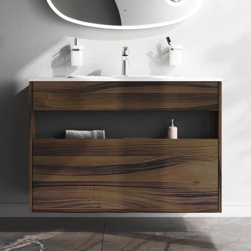 Тумба под раковину Am.Pm Func M8FFUX1001OF 100х50 подвесная цвет коричневый