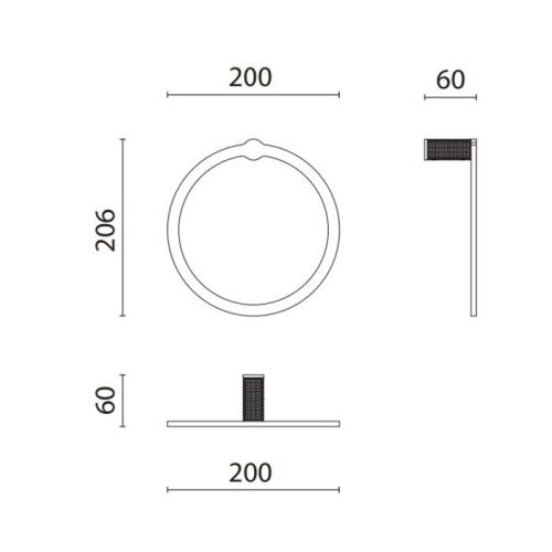 Полотенцедержатель Oasis Defile 0AGD003OR - фото 2