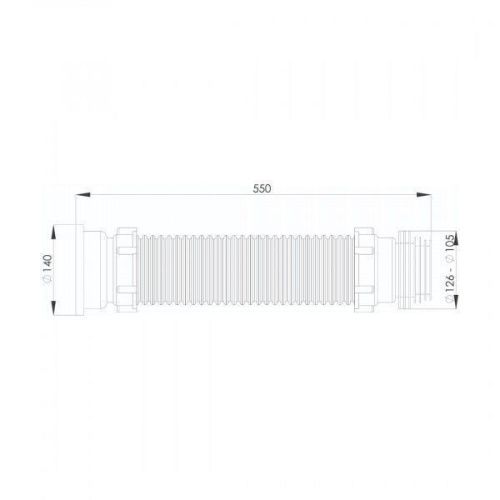 Гофра для унитаза Bettoserb 140501G - фото 2