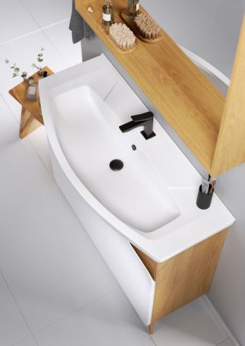 Тумба под раковину Aqwella Y BAS0110DZ 100х40 напольная цвет коричневый - фото 3