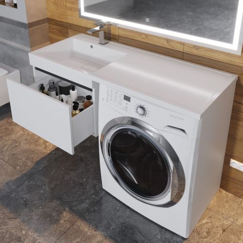 Тумба с раковиной Uperwood Magenta 51930205154 120х50 цвет белый - фото 5