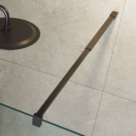 Душевая перегородка Cezares LIBERTA LIBERTA-L-1-130-C-NERO 130х195 стекло прозрачное профиль черный