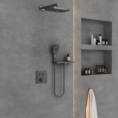 Душевая система Vincea VSFW-4211RGM встраиваемая в стену цвет вороненая сталь