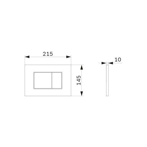 Клавиша смыва механическая Am.Pm ProC I070201 цвет белый - фото 3