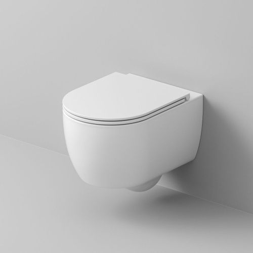 Унитаз подвесной Grossman Торнадо GR-4415SQ белый с сиденьем микролифт безободковый смыв торнадо - фото 5