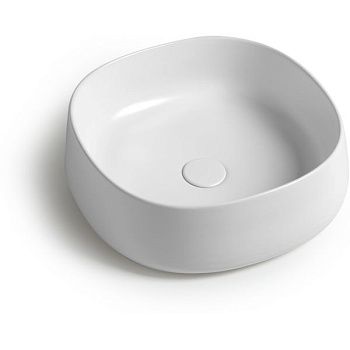 Раковина керамическая White Ceramic Jumper W072701 40х40 накладная цвет белый