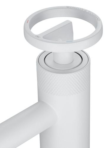 Смеситель Wonzon & Woghand WW-H1065-MW на раковину белый - фото 4