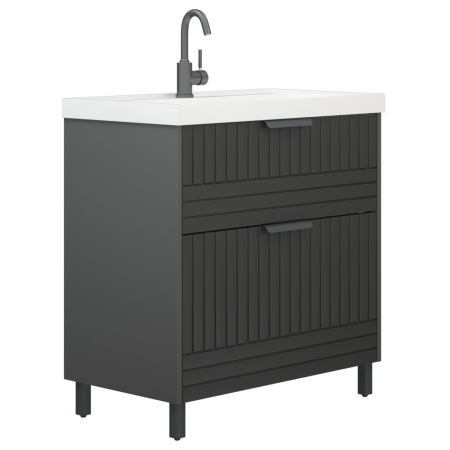 Тумба под раковину Corozo Терра SD-00001323 80х40 напольная цвет серый