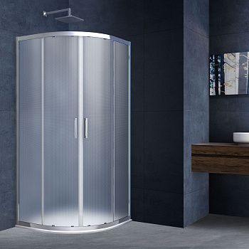 Душевой уголок Vincea Alpha VSQ-3AL900MT 90х90 стекло текстурное профиль хром без поддона