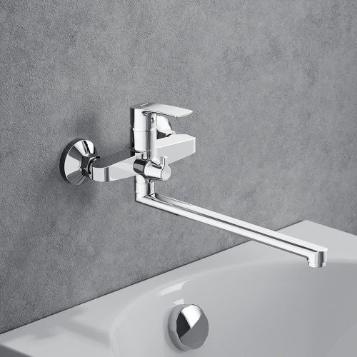 Смеситель для ванны и душа Damixa Eclipse 2.0 489000000 настенный хром - фото 4