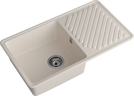 Кухонная мойка Granfest Quarz 53 белый 85х50 цвет белый поверхность матовая