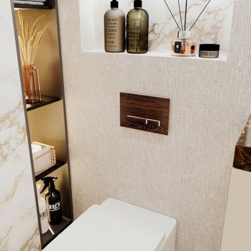 Клавиша смыва механическая Lavinia Boho RelFix 3805005T цвет коричневый - фото 4