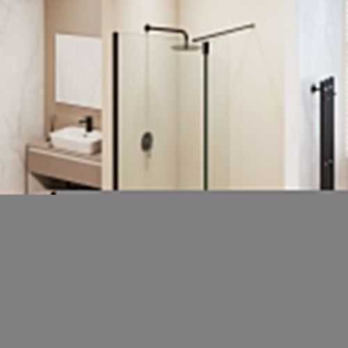 Душевая перегородка RGW Walk In 351005113-14 110х195 стекло прозрачное профиль черный - фото 5