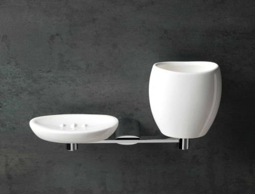 Мыльница + стакан Stil Haus Aria AR14(08-BI)