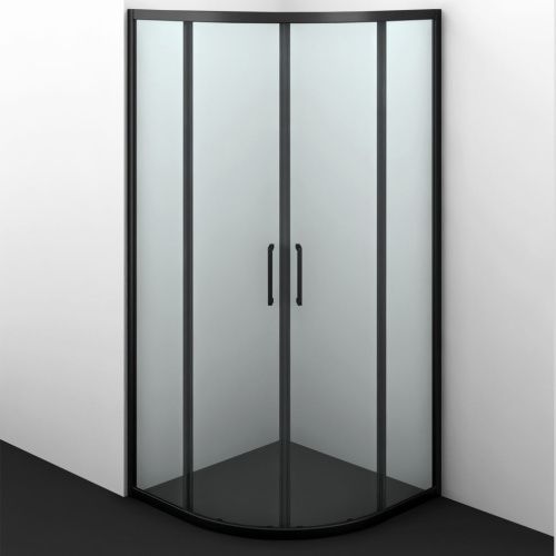 Душевой уголок Wasserkraft Dill 61S 61S01 90х90 стекло прозрачное профиль черный без поддона - фото 3