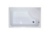 Душевой уголок Royal Bath BP RB8120BP-T-R 120х80 стекло матовое профиль белый с поддоном