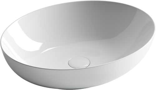 Раковина из сантехнического фарфора Ceramica Nova ELEMENT CN6017 50х40 накладная цвет белый без отверстий под смеситель - фото 2