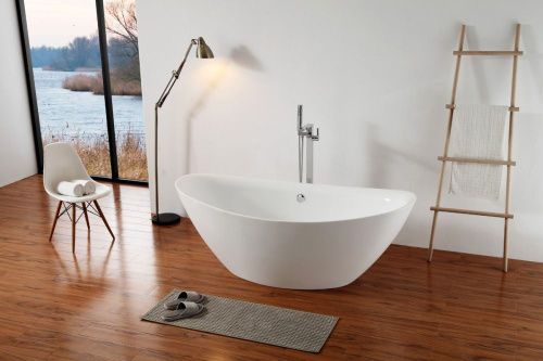 Ванна акриловая Abber AB9248 180х85 отдельностоящая овальная с каркасом - фото 2