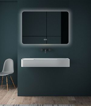 Зеркало с подсветкой и антизапотевателем Vincea VLM-3BE800-2 80х60 подвесное