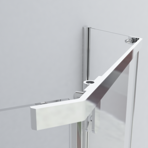 Душевой уголок Vincea Stresa VSP-1S900CLGM 90х90 стекло прозрачное профиль вороненая сталь без поддона - фото 3