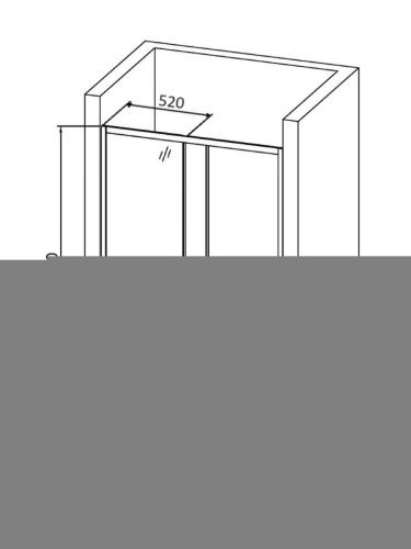 Душевая дверь Orange E02-120TGY 120х190 стекло прозрачное профиль золото - фото 5