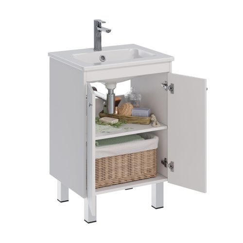 Тумба под раковину LeMark Romance LM07R60T 60х50 напольная цвет белый - фото 2