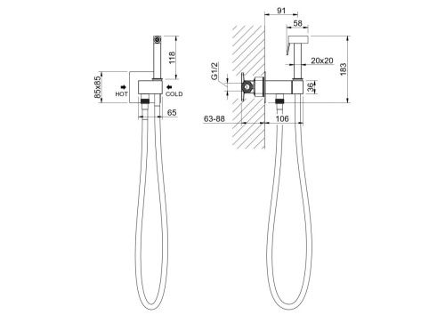 Гигиенический душ Aquatek ЛИРА AQ1025CR хром - фото 5