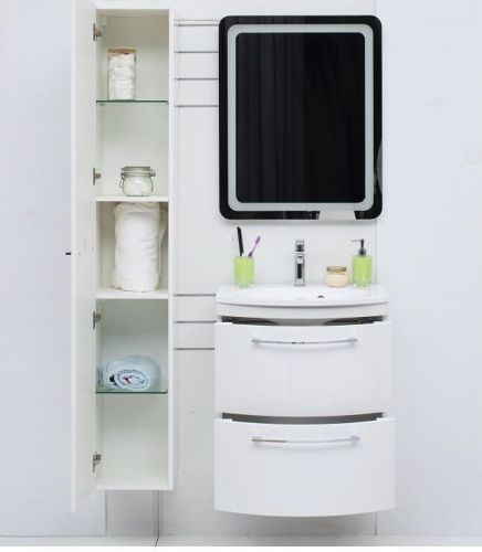 Шкаф-пенал De Aqua Токката 00167224 40х180 подвесной - фото 5