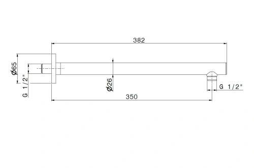 Кронштейн для верхнего душа Kerama Marazzi OLE 27670KM.01.093 черный - фото 2