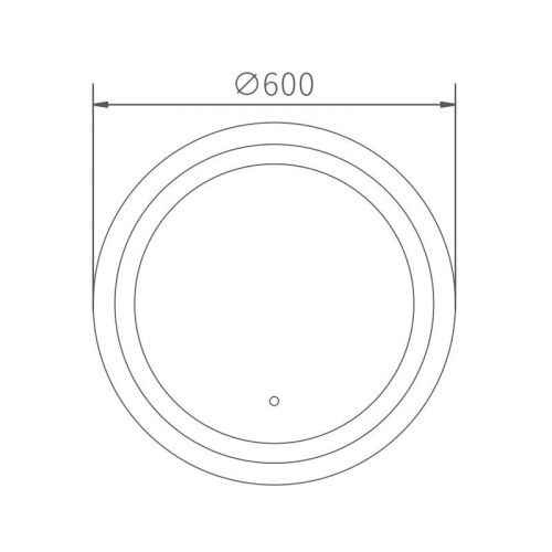 Зеркало с подсветкой Haiba HB662 60х60 - фото 3