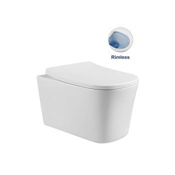 Унитаз подвесной Vincea Arco VT1-36 белый с сиденьем микролифт безободковый душевой смыв