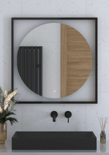 Зеркало с подсветкой Defesto ECLIPSE DF 2233S 80х80 подвесное - фото 4