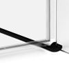 Душевая дверь New Trendy NEW RENOMA Black D-0197A 100х195 стекло прозрачное профиль черный