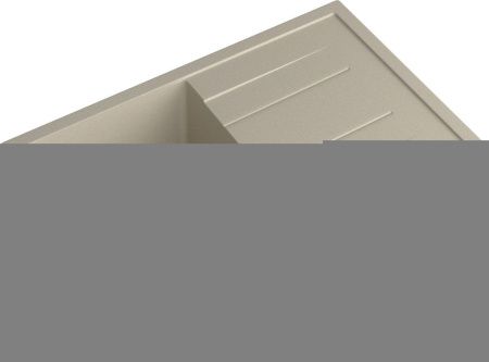 Кухонная мойка Granfest Quadro Q-780L топаз 75х50 цвет серый поверхность матовая